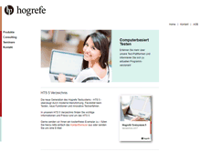 Tablet Screenshot of hogrefe.at
